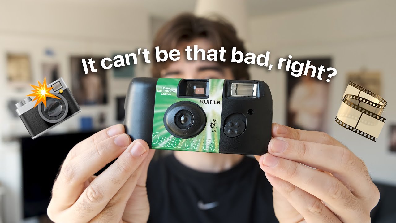 Professional photographer tries to use a disposable film camera 📸 🎞