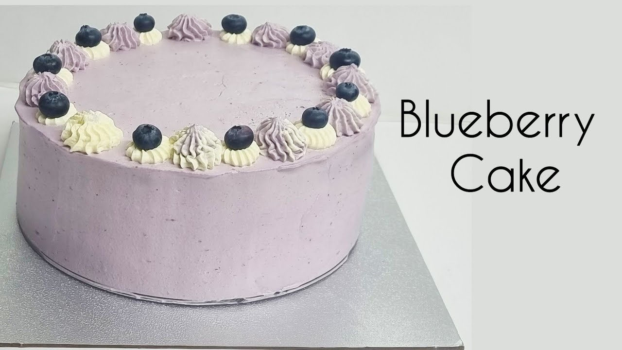 Blueberry Fresh Cream Cake || Blueberry Layer Cake Recipe || Blueberry whipped cream recipe