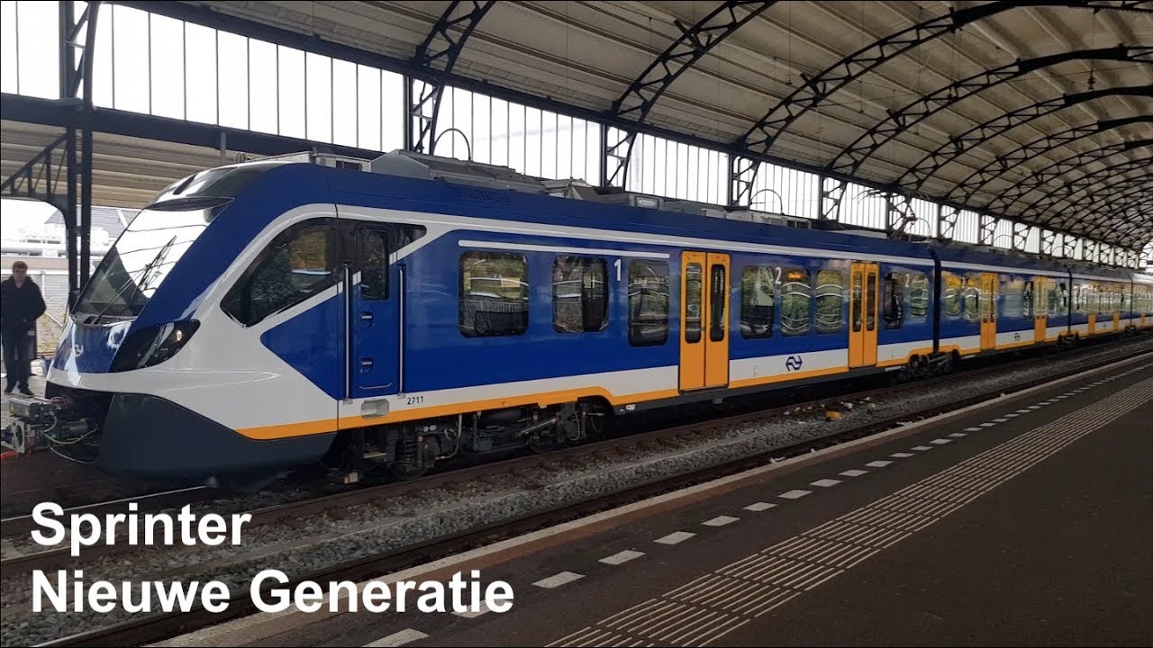 NS SNG Sprinter Nieuwe Generatie - eerste dag met reizigers - Haarlem - Den Haag Centraal