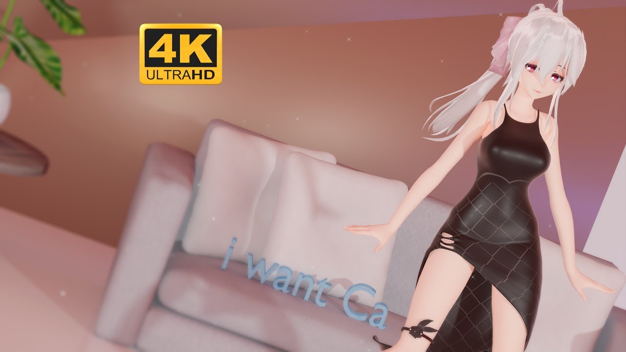 [MMD/Blender]하쿠(弱音HAKU) - 달링 댄스(Darling Dance/ダーリンダンス)