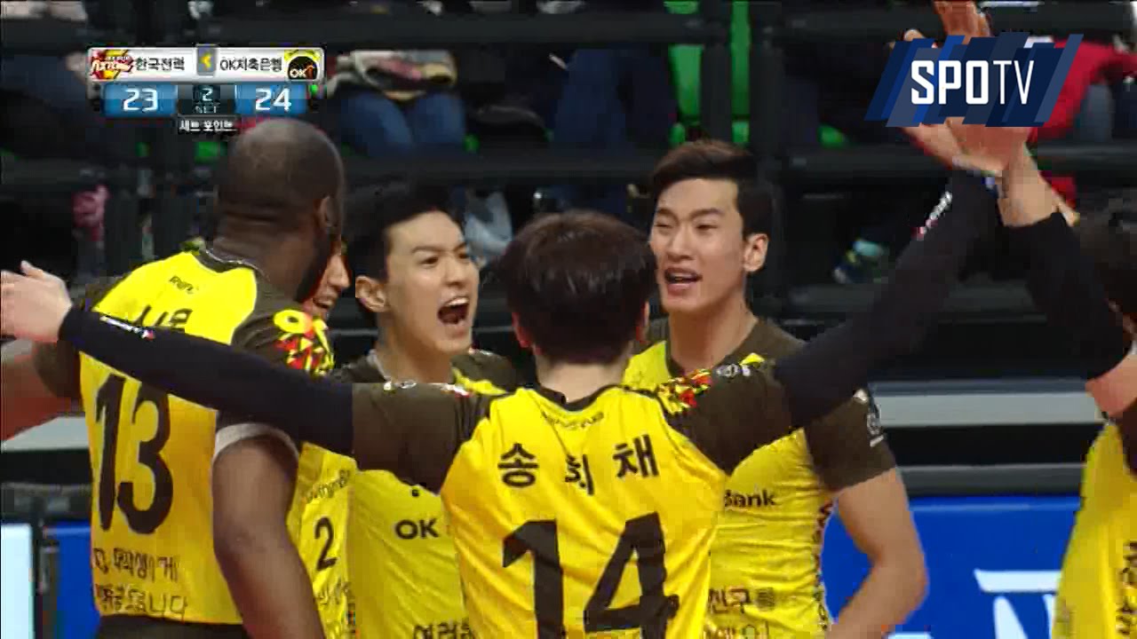 [프로배구] 시몬 피했더니 한상길, 다시 세트 가져오는 OK 저축은행 (02.04)