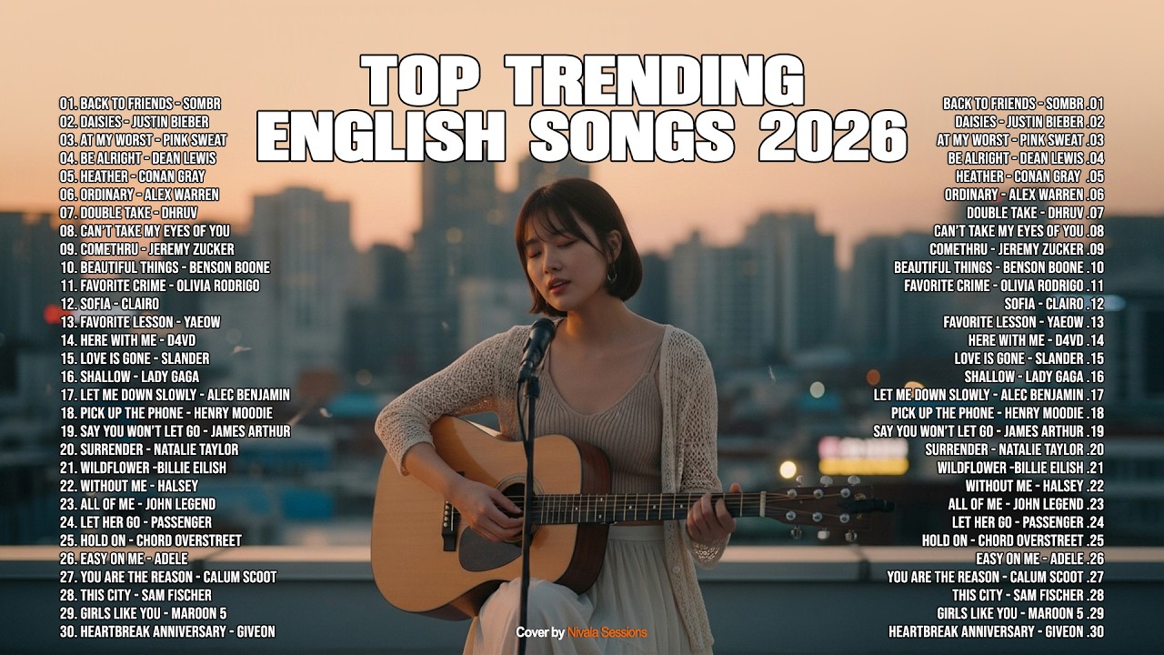 🤎Top Trending English Songs 2026 ~ Best Acoustic Chill Vibes Playlist || Viral Tiktok Songs