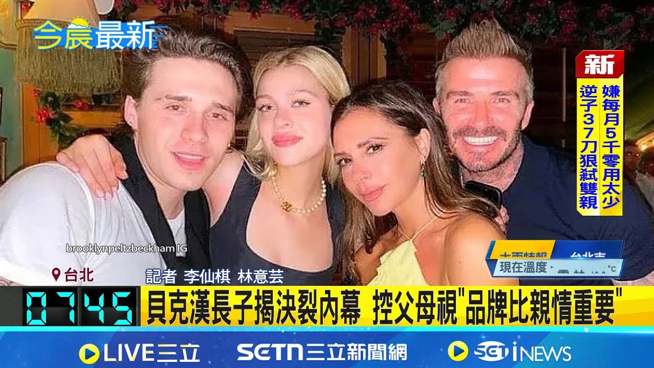貝克漢長子揭決裂內幕 控父母視