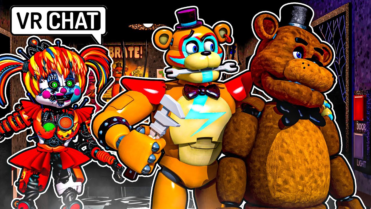 Fixing BROKEN FNAF Characters in FNAF VR with Scrap Baby and Glamrock Freddy