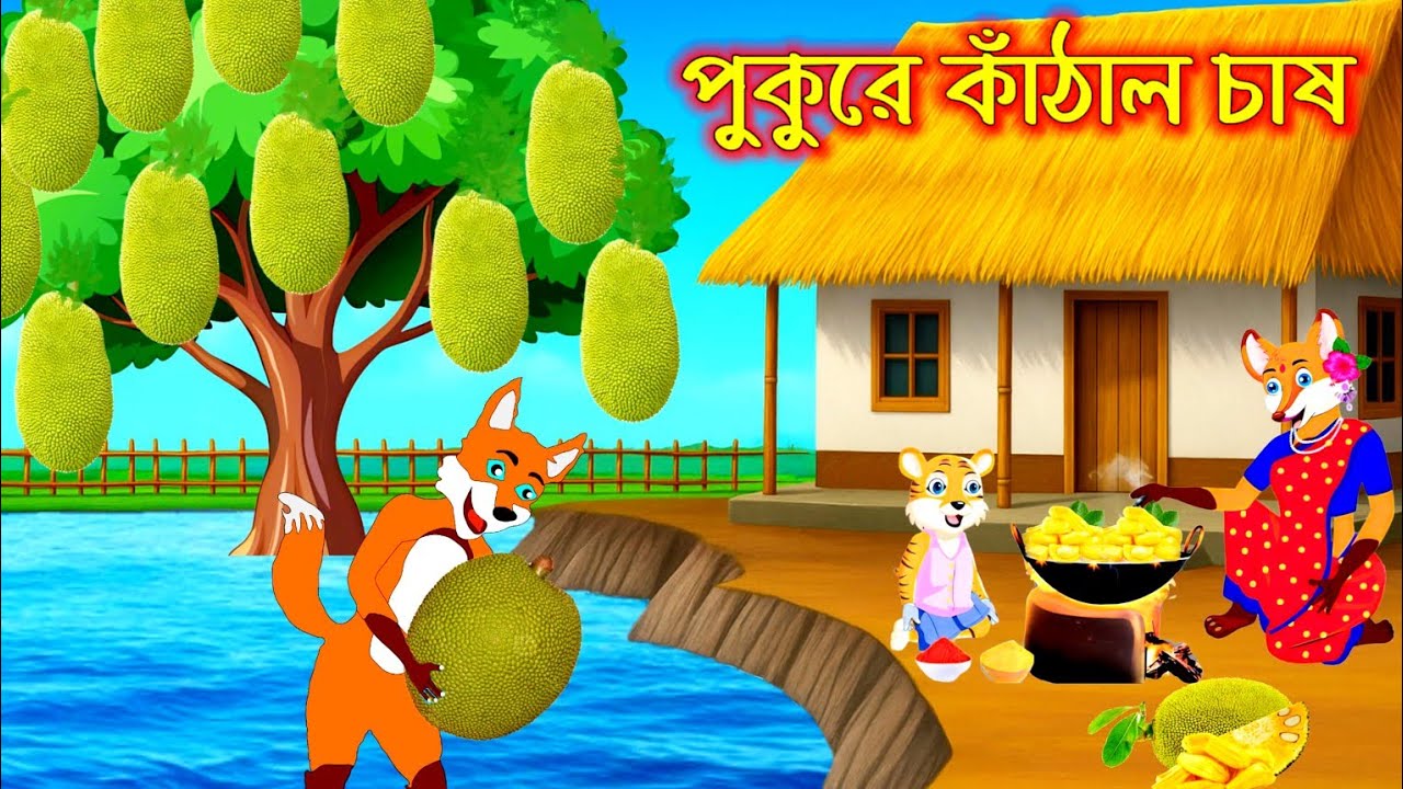 পুকুরে কাঁঠাল চাষ || Siyaler Cartoon || Rupkothar Golpo || New Cartoon || Bangla Cartoon
