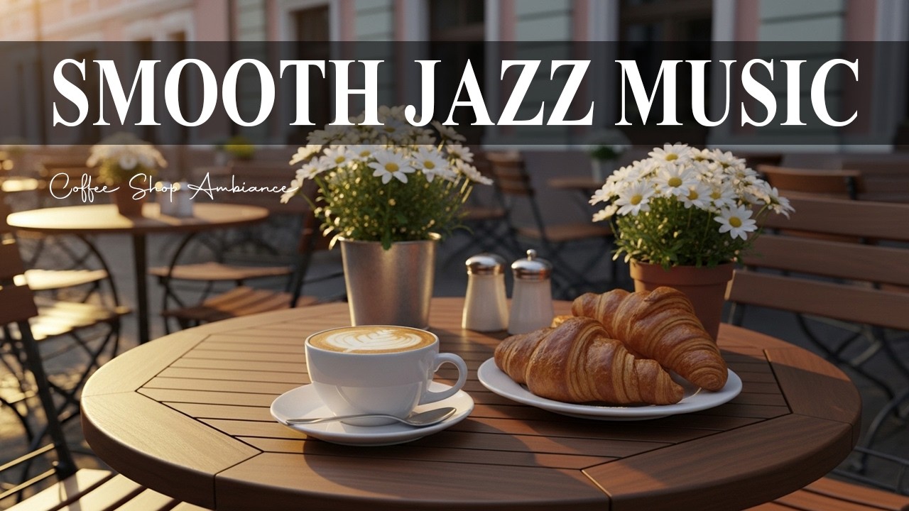 Smooth Jazz Music 🎶 Coffee Shop Ambiance - Cheerful Bossa Nova Piano Music for Positive Vibes