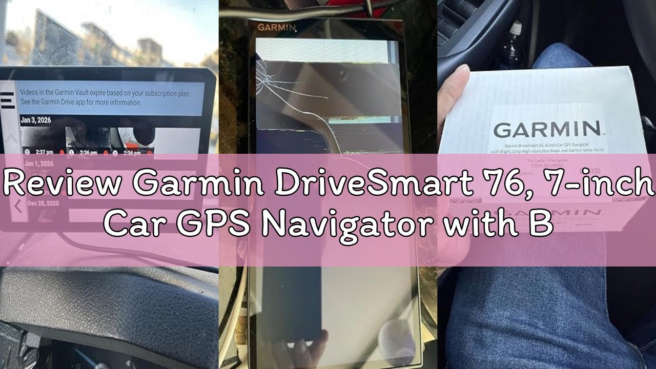 Review Garmin DriveSmart 76, 7-inch Car GPS Navigator with Bright, Crisp High-Resolution Maps and Ga
