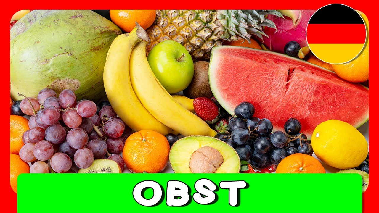 OBSTSORTEN f&uuml;r Kinder - Lernvideo f&uuml;r Kinder, Kleinkinder und Babys - Lerne die Fr&uuml;chte kennen! 🍎🍌🍊