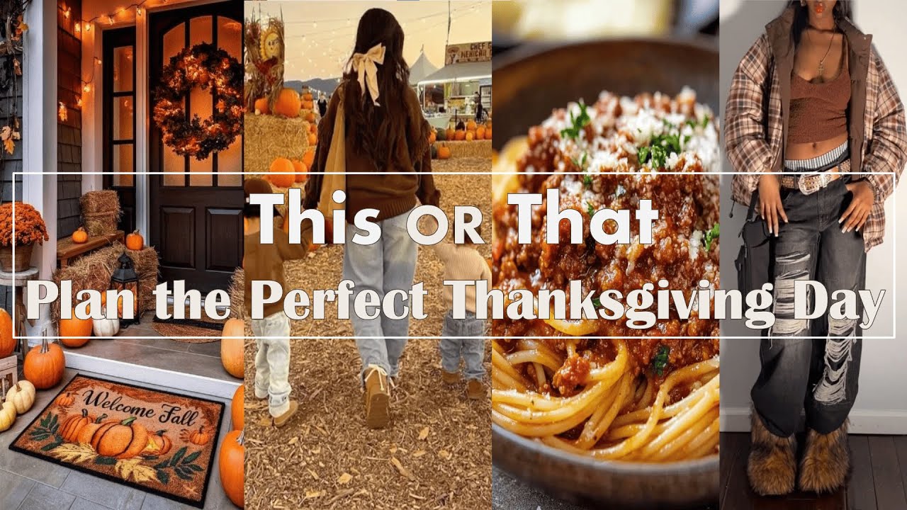 THIS OR THAT Challenge! // Thanksgiving Edition 🍁🍽️