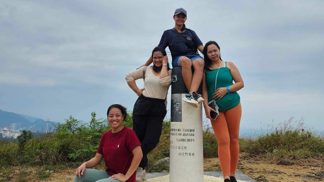 HIKING ADVENTURE TO MOUNT JOHNSTIN (Ap Lei Chau) HONGKONG|| MJ GOOD VIBES