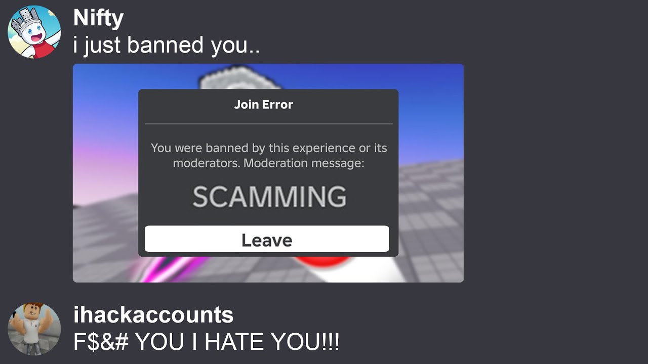 This Scammer Started CRYING After I BANNED Her LIVE in Blade Ball