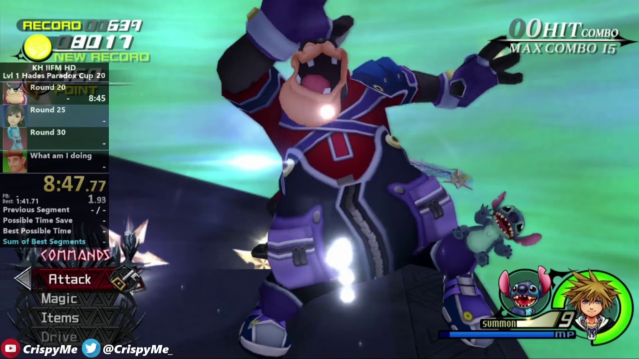 KH2FM HD (PS4) - Lvl 1 Hades Paradox Cup - 32:34