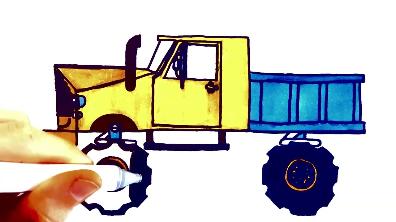 🚚💛✨ How to Draw a Bright Yellow Truck • Bold Kawaii Aesthetic 🎨✨