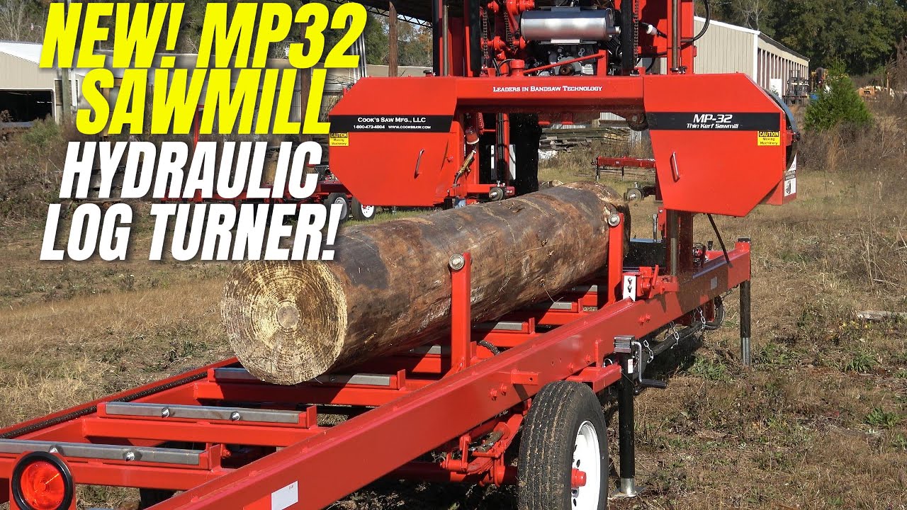 Heavy-Duty Hydraulic Log Turner for MP32 Portable Sawmill | Built for Sawyers Who Mean Business