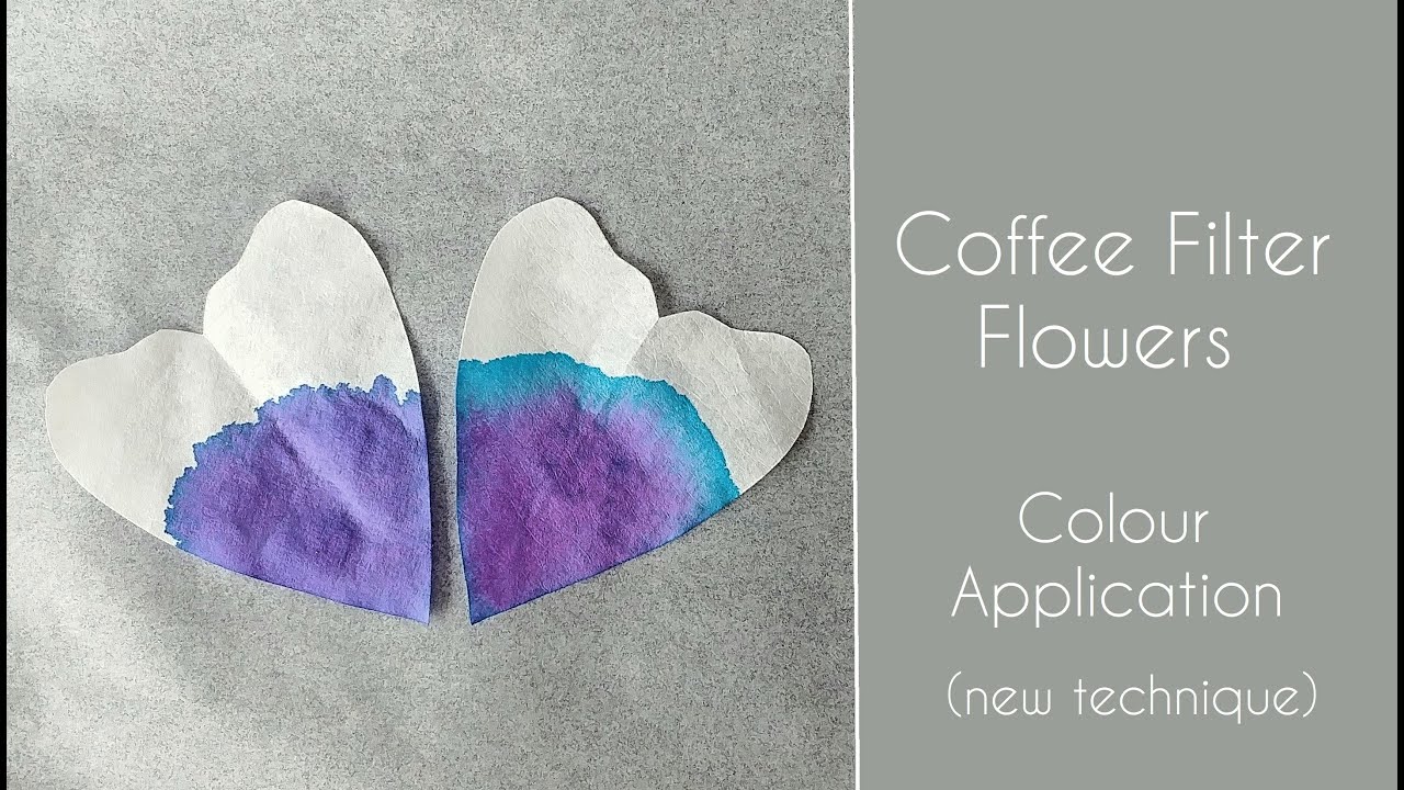 Coffee Filter Flower Tips: Colour Application (New Technique)