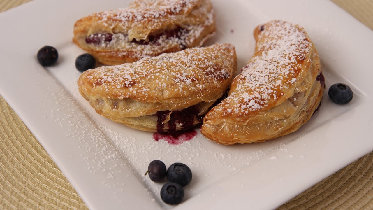 Homemade Blueberry Turnovers Recipe - Laura Vitale - Laura in the Kitchen Episode 419