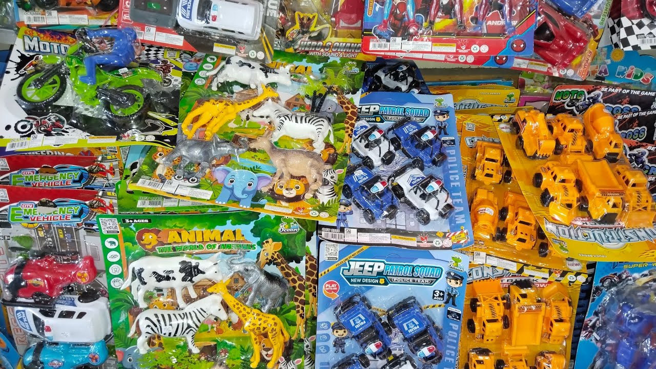 Bermain bersama pororo poby paw patrol robocar poli SpongeBob SquarePants dan mainan lucu lucu