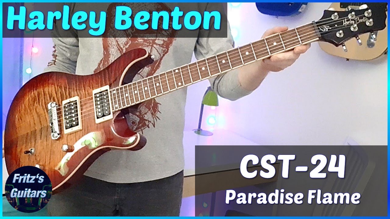 Harley Benton CST-24 Paradise Flame 2023 - Not Perfect But Good Potential