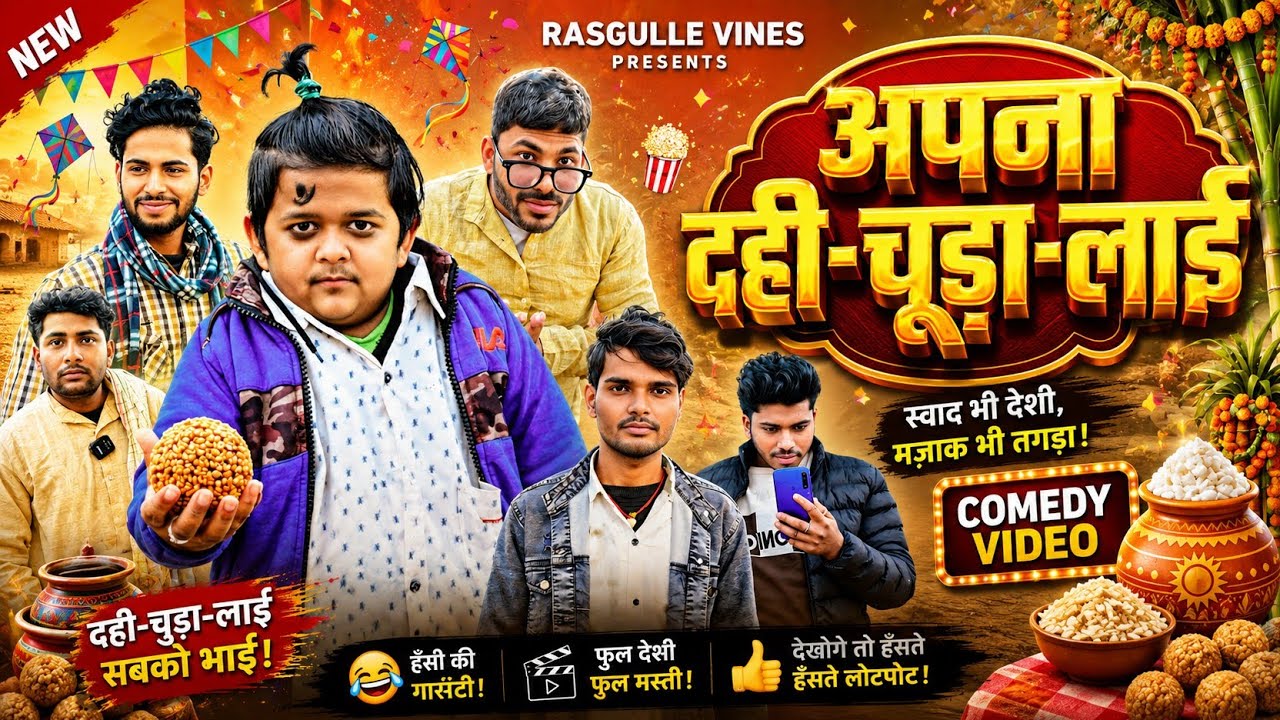 अपना दही-चूड़ा-लाई 😂 | मकर संक्रांति स्पेशल | Full Comedy || Bhojpuri Comedy || @Rasgulle.Vines01 