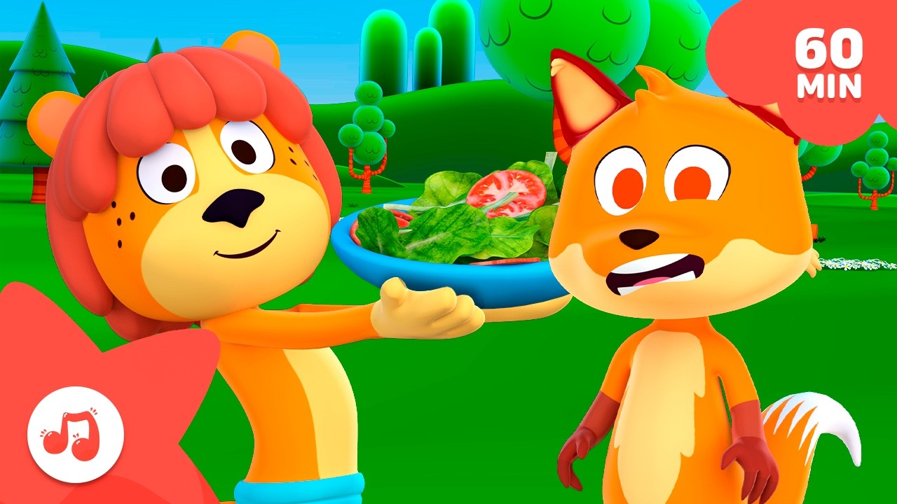 1 Hora de Diversão 😀 Canções Do Zoo 🐵🌈Compilação Infantil | Português do BRASIL