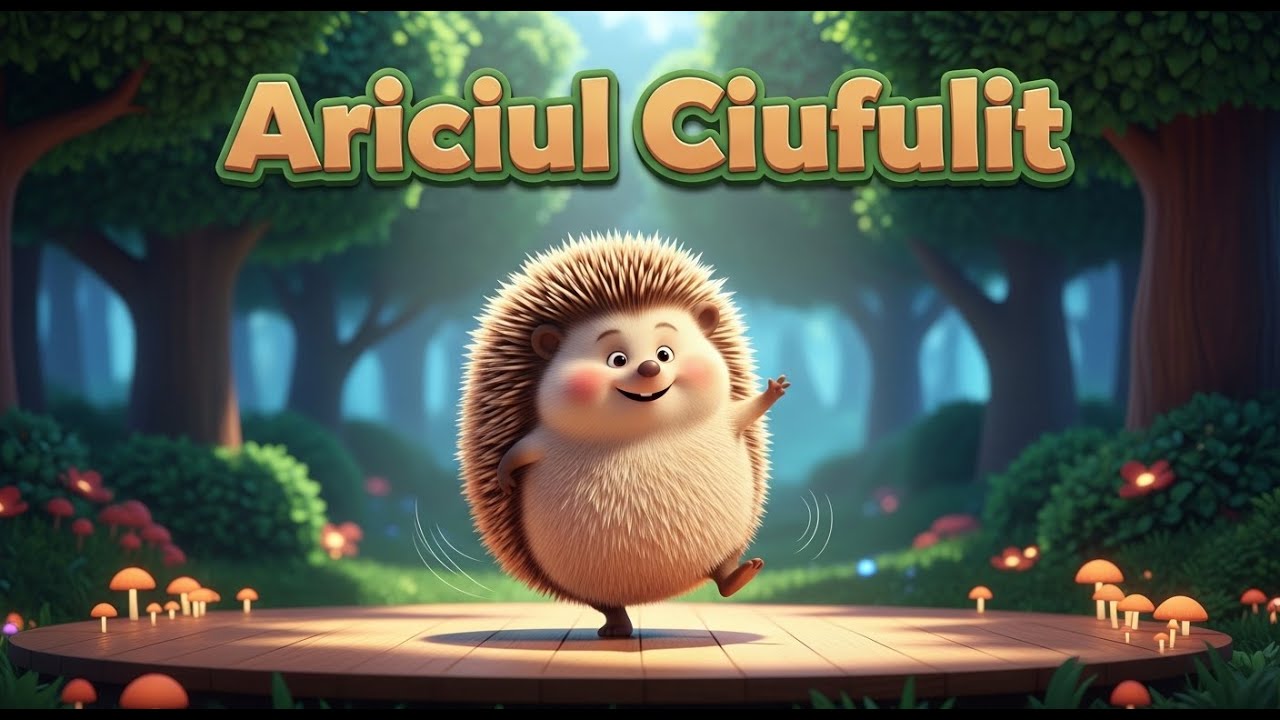 Dansăm cu ariciul cel ciufulit - C&acirc;ntec interactiv pentru copii