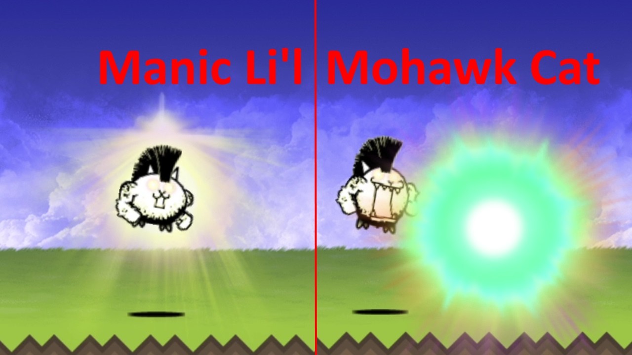 the battle cat Manic Li'l Mohawk Cat (Enemy)