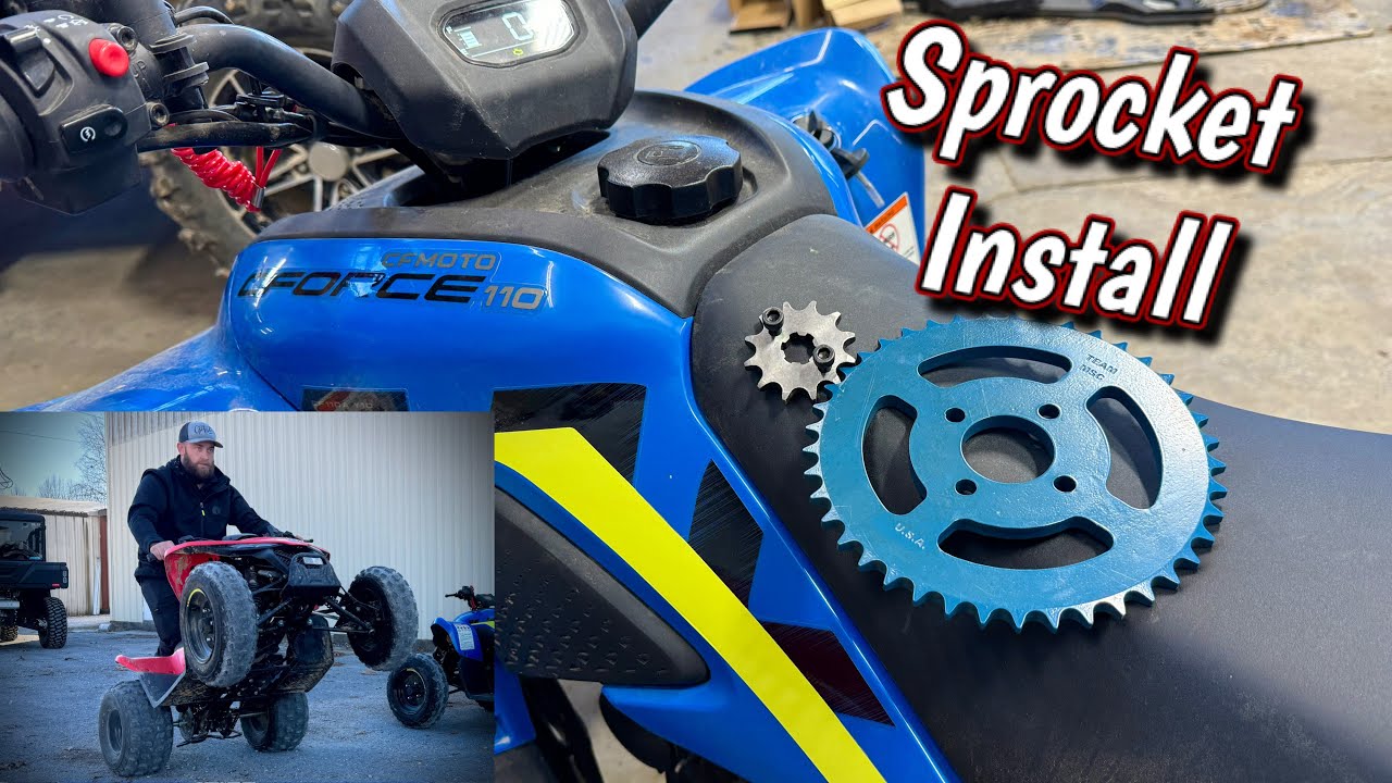 CFMOTO CFORCE 110 Sprocket Kit Install | Get more Acceleration Power