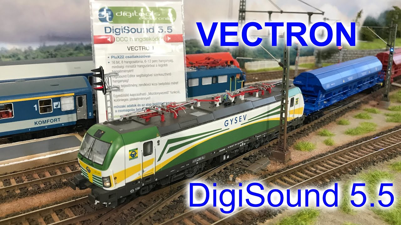 PIKO Vectron hangosítás DigiSound 5.5 dekóderrel