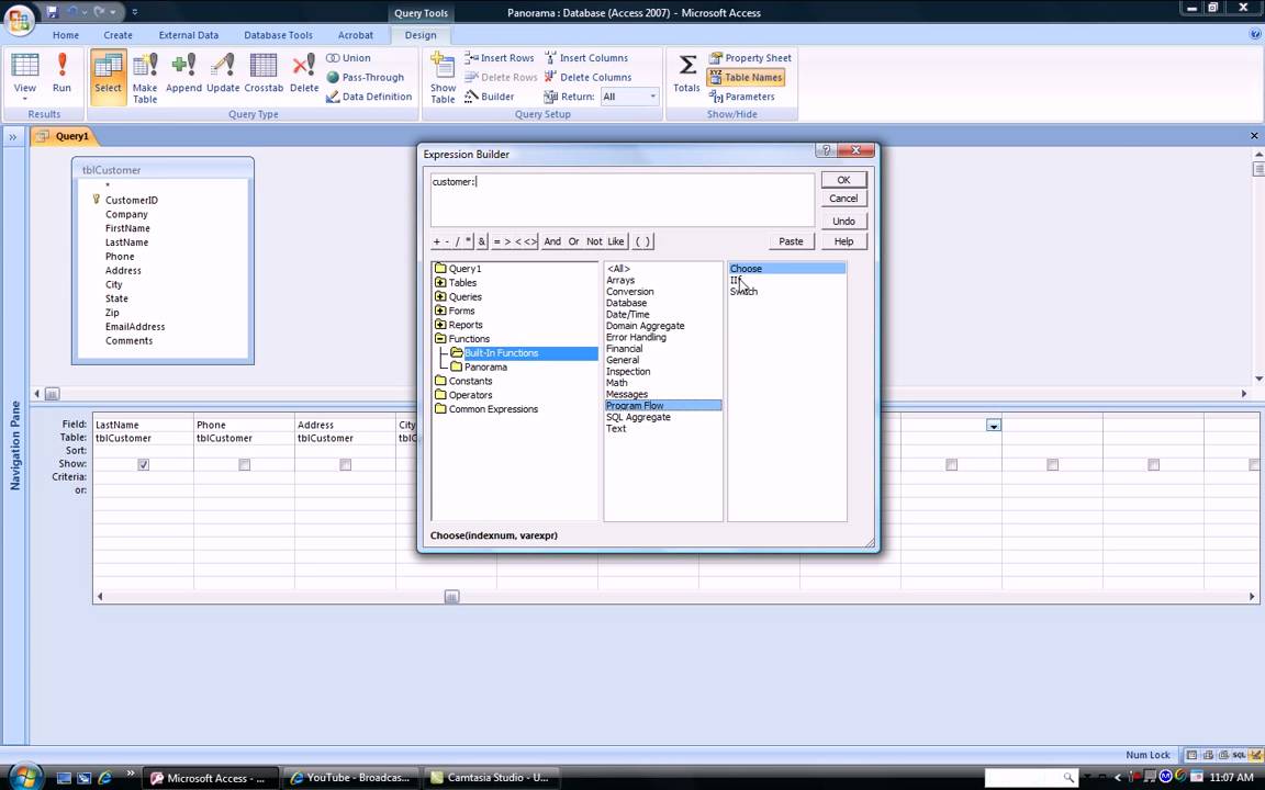 Access - Query using iif-concatenation-isnull