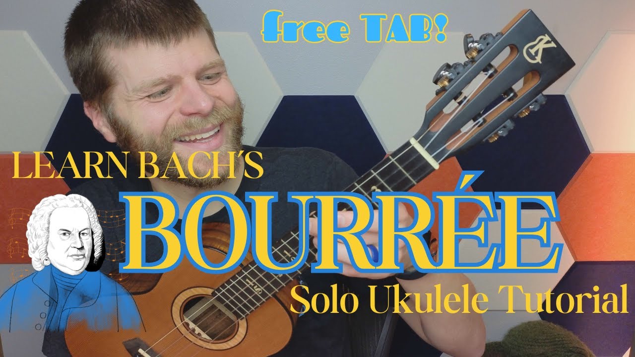 Bach's Bourrée: Intermediate Solo Fingerstyle Ukulele Tutorial