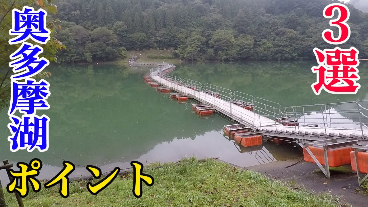 【東京】奥多摩湖 バス釣りポイント３選！！