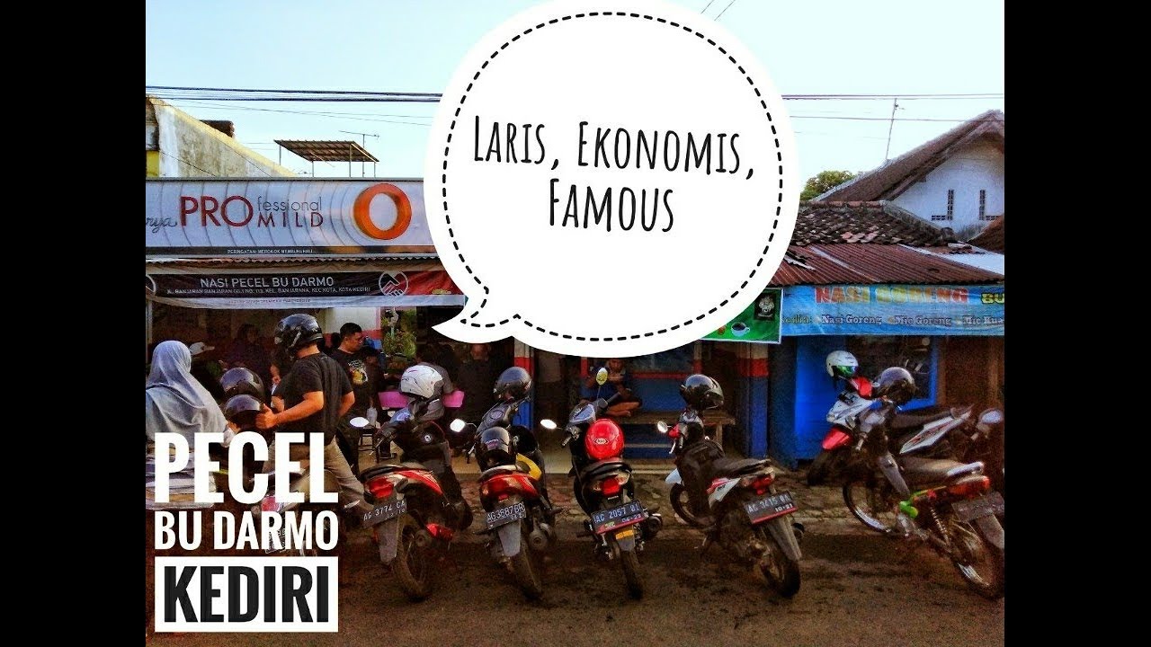 Pecel Bu Darmo Kuliner Pecel Enak Laris Ekonomis Terkenal di Kediri