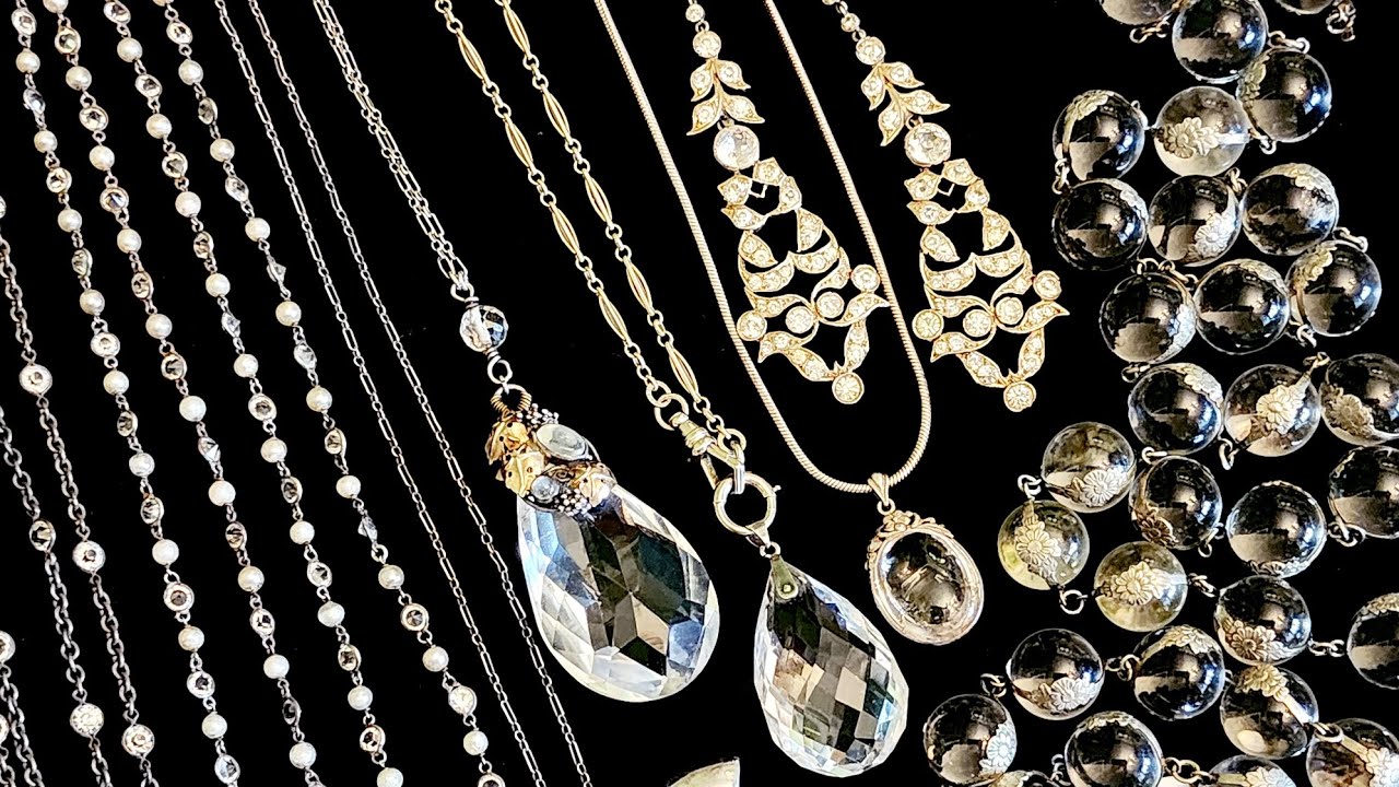 UNBOXING VINTAGE ROCK CRYSTAL JEWELRY 1910 - 1930 