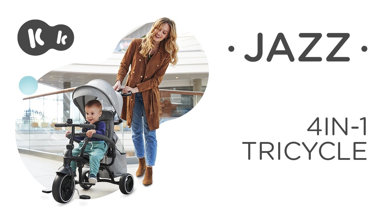 Kinderkraft JAZZ 4-in-1 foldable tricycle