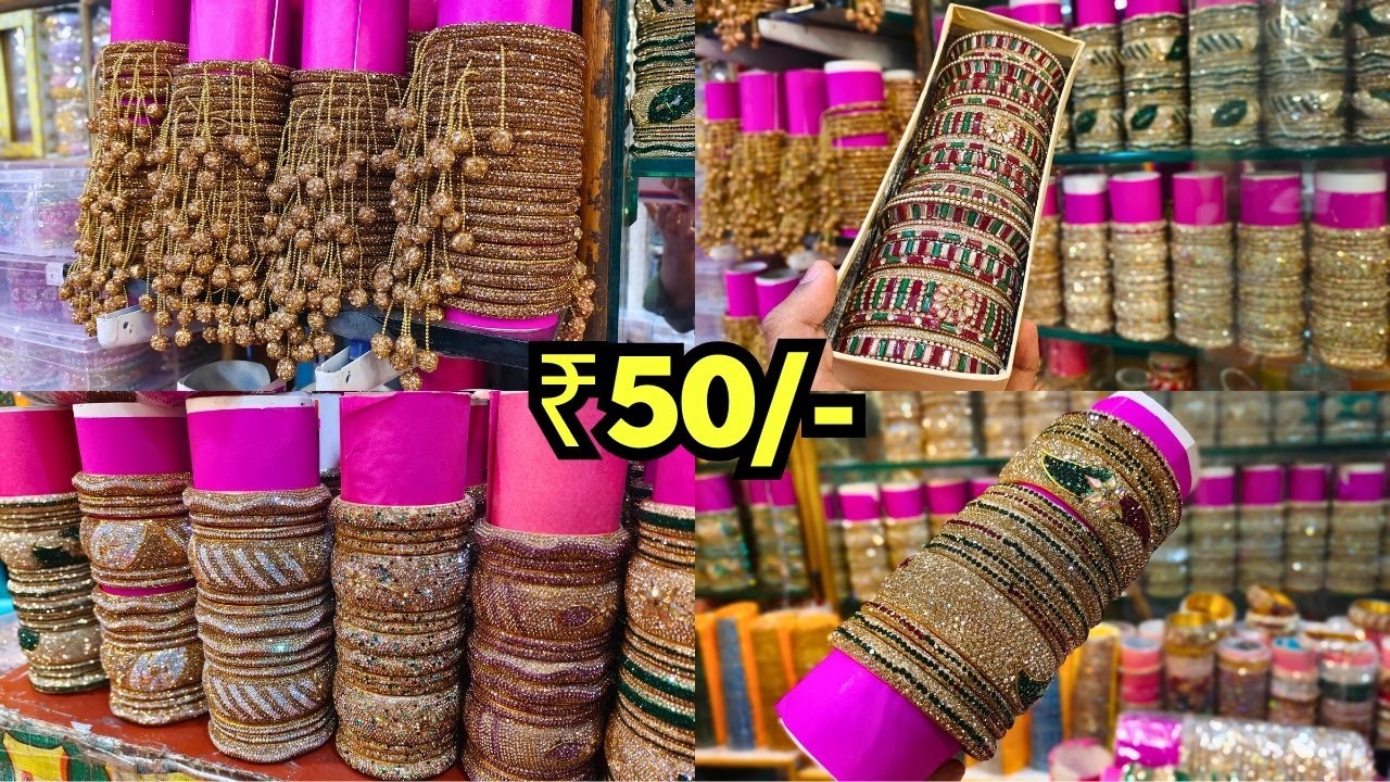 Hyderabad Wholesale Bangles ₹50/- | Ladbazar Bangles Market Online Shopping