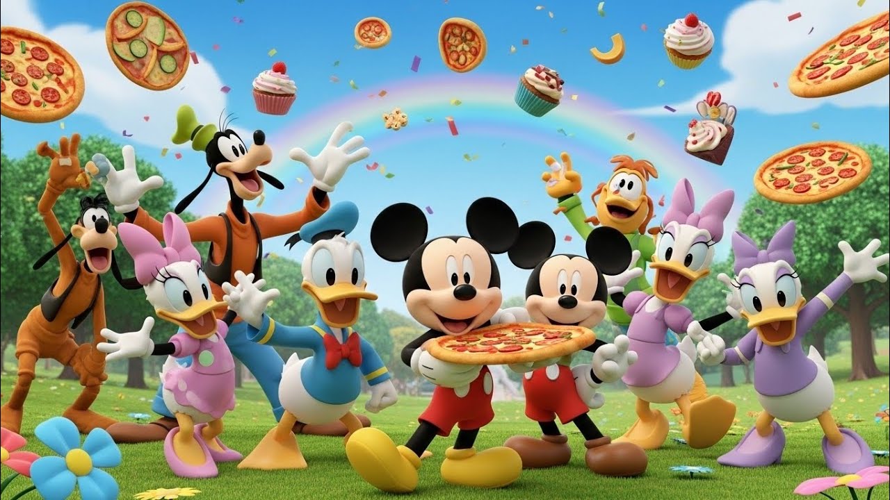 Mickey Mouse & Friends Crazy Pizza Delivery Adventure! 🍕 | 3D Cartoon Fun for Kids 🐭✨