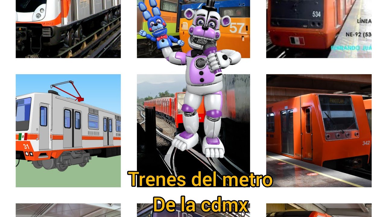 trenes del metro de la cdmx , inspiración de @oscarsoto_053 de su video trenes del metro de Santiago