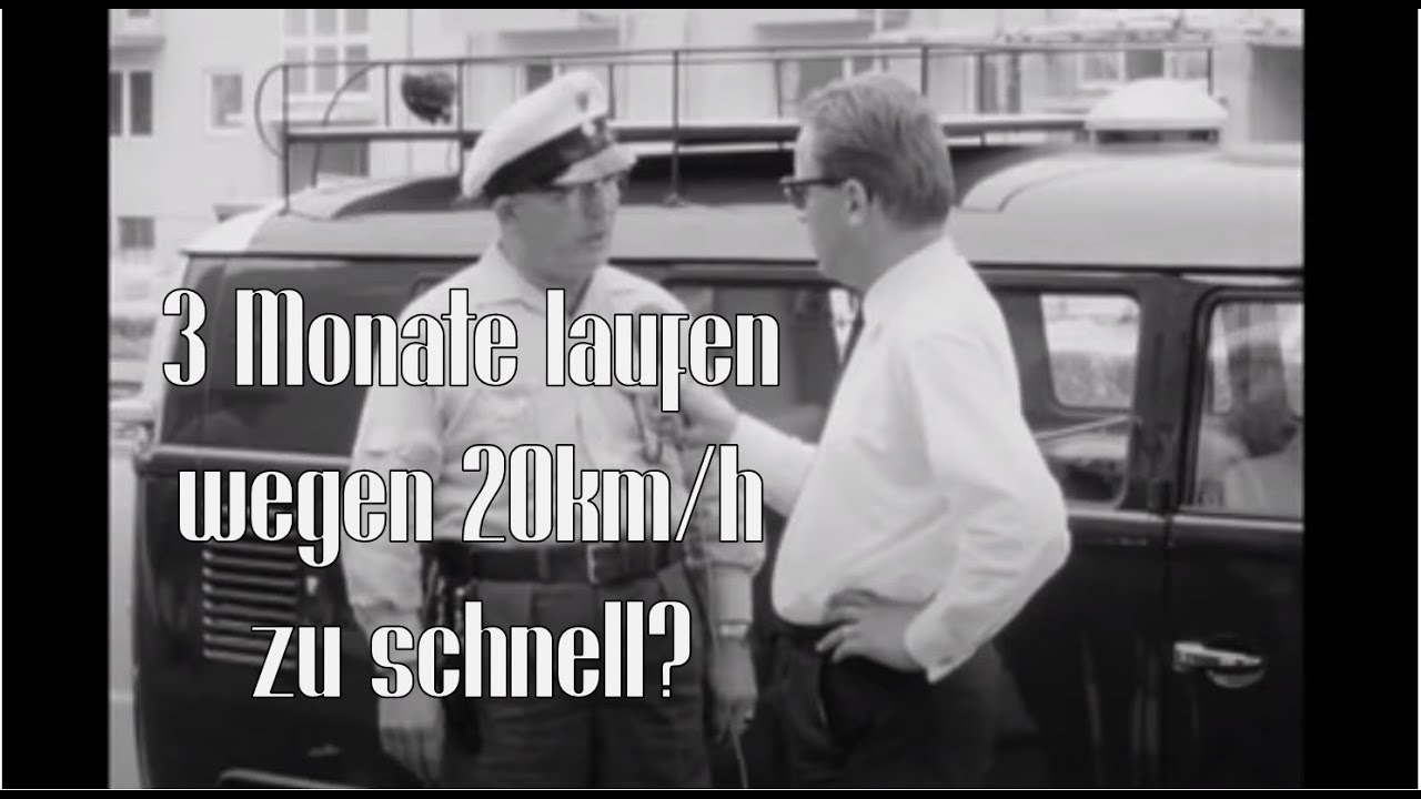 Radarkontrolle in den 60er Jahren: Führerscheinentzug