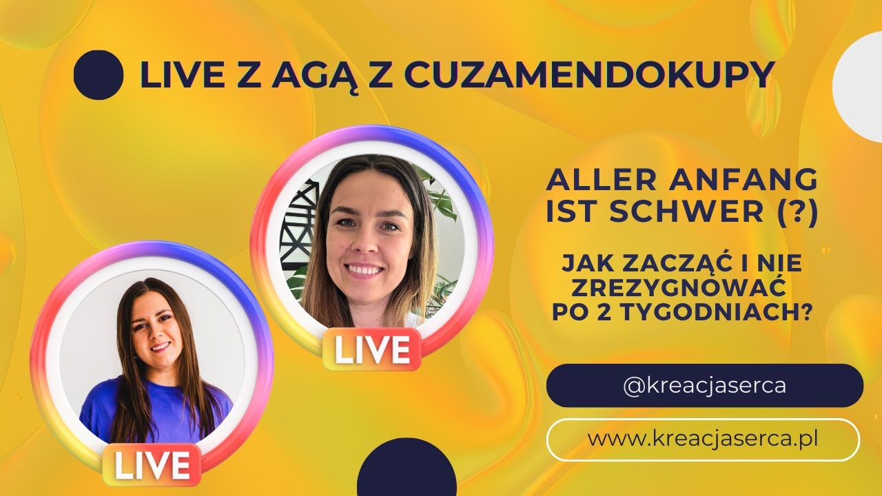 Live z Agą: pułapka samorozwoju i prokrastynacji. Kiedy początki są łatwe?