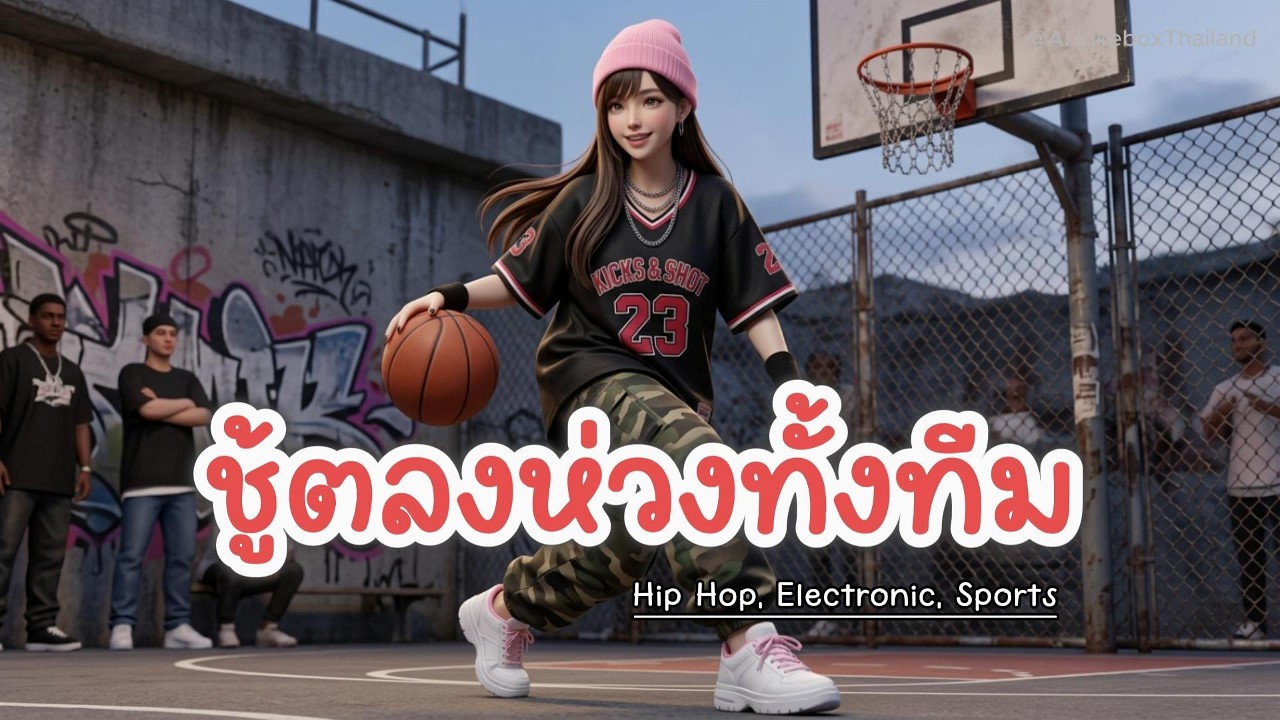 ชู้ตลงห่วงทั้งทีม 🏀⛹️ Hip Hop  [AI Jukebox Thailand]