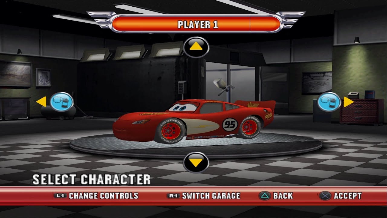 Cars Race-O-Rama PS2 - Lightning Gameplay (PCSX2)