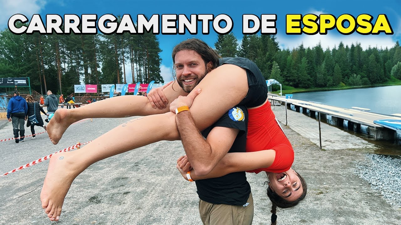 Participamos do Campeonato Mundial de Carregamento de Esposa