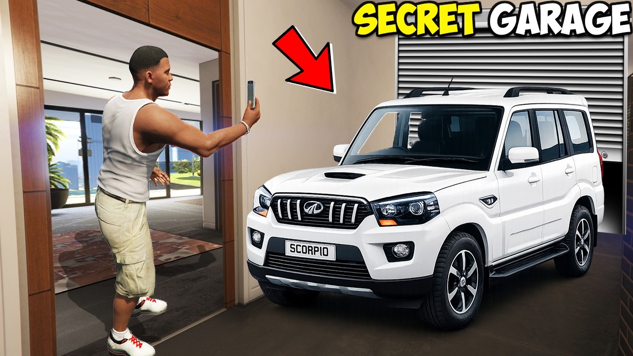 Franklin Found SECRET GARAGE DOOR in his HOUSE in GTA 5!