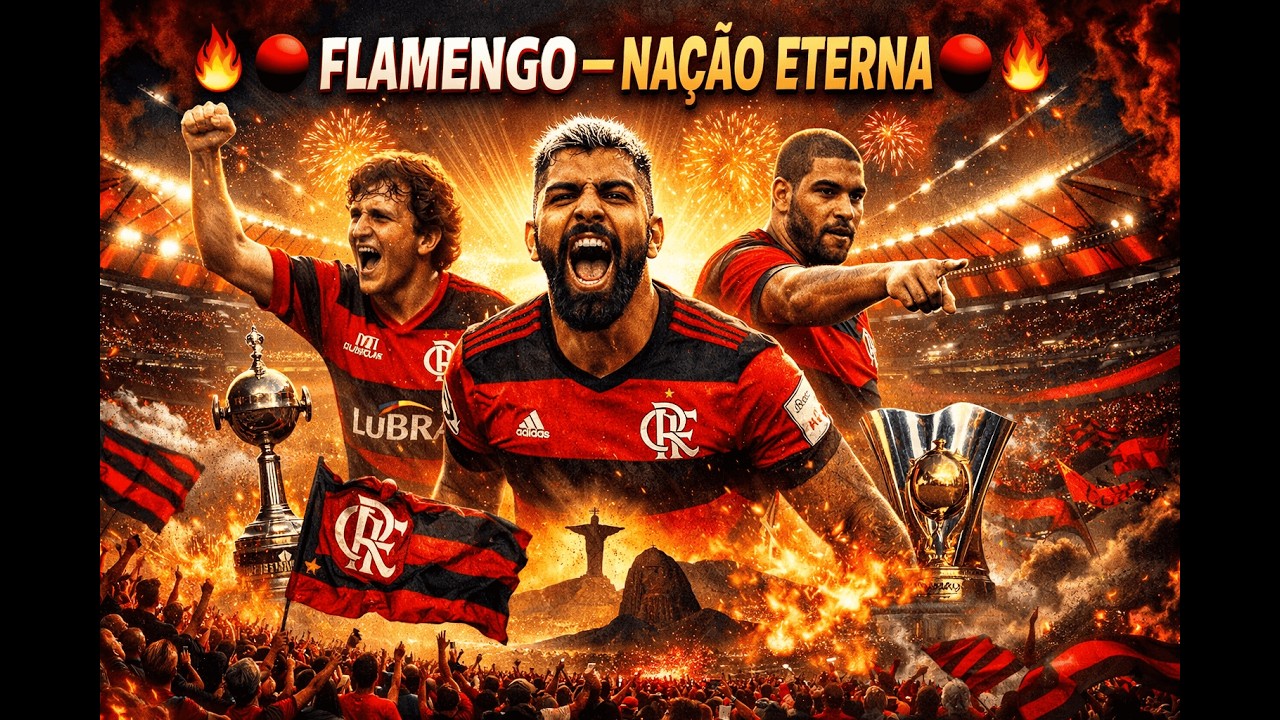 🔥🔴⚫ FLAMENGO — NAÇÃO ETERNA ⚫🔴🔥