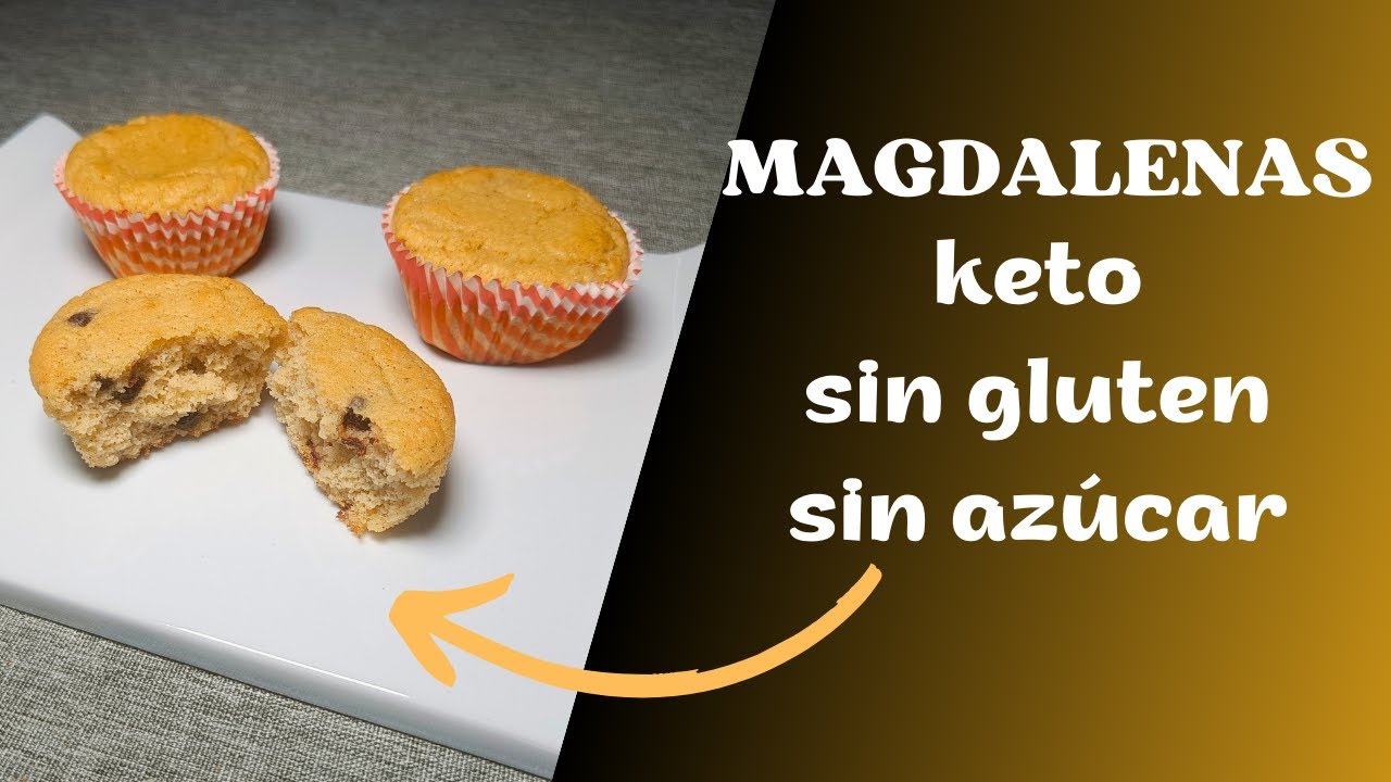 🔴 IRRESISTIBLES MAGDALENAS KETO de chocolate🍫 SIN gluten y SIN az&uacute;car✅