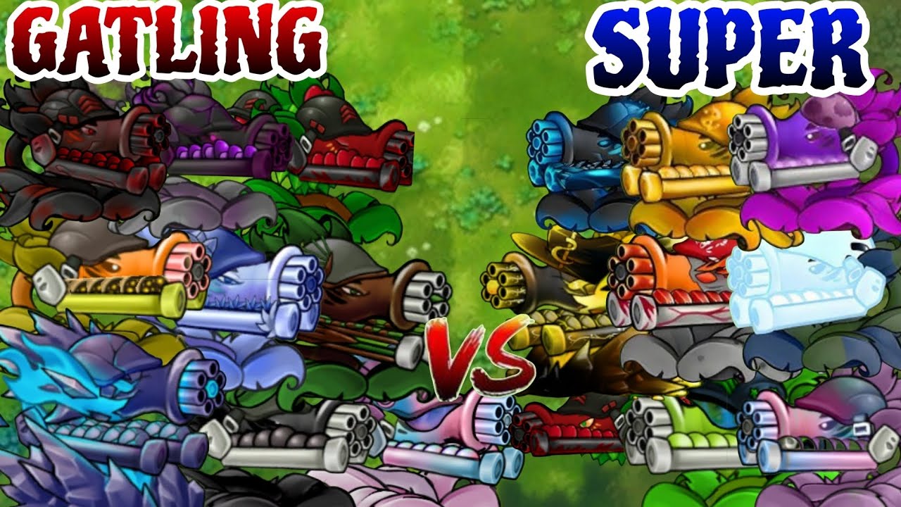 PvZ1 FUSION 3.3 CHALLENGE !! Team GATLING VS Team SUPER - Who Will Win?