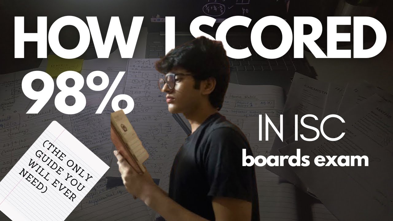 HOW I SCORED 98% in my BOARDS exam⭐️ | ISC | strategy, tips & plan
