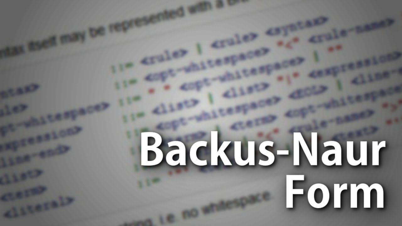 Backus-Naur Form