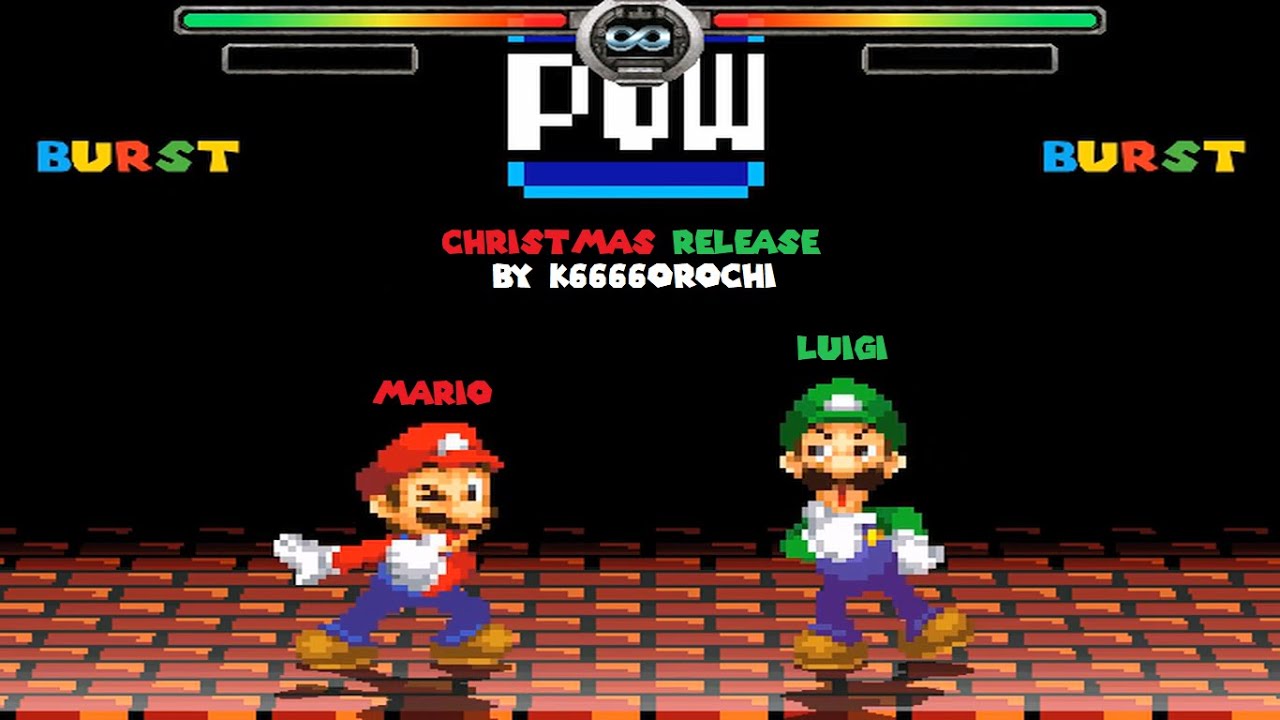 [MUGEN CHARS] Mario & Luigi [ マリオ＆ルイージ ] by k6666orochi (OHMSBY Style) CHRISTMAS RELEASE!