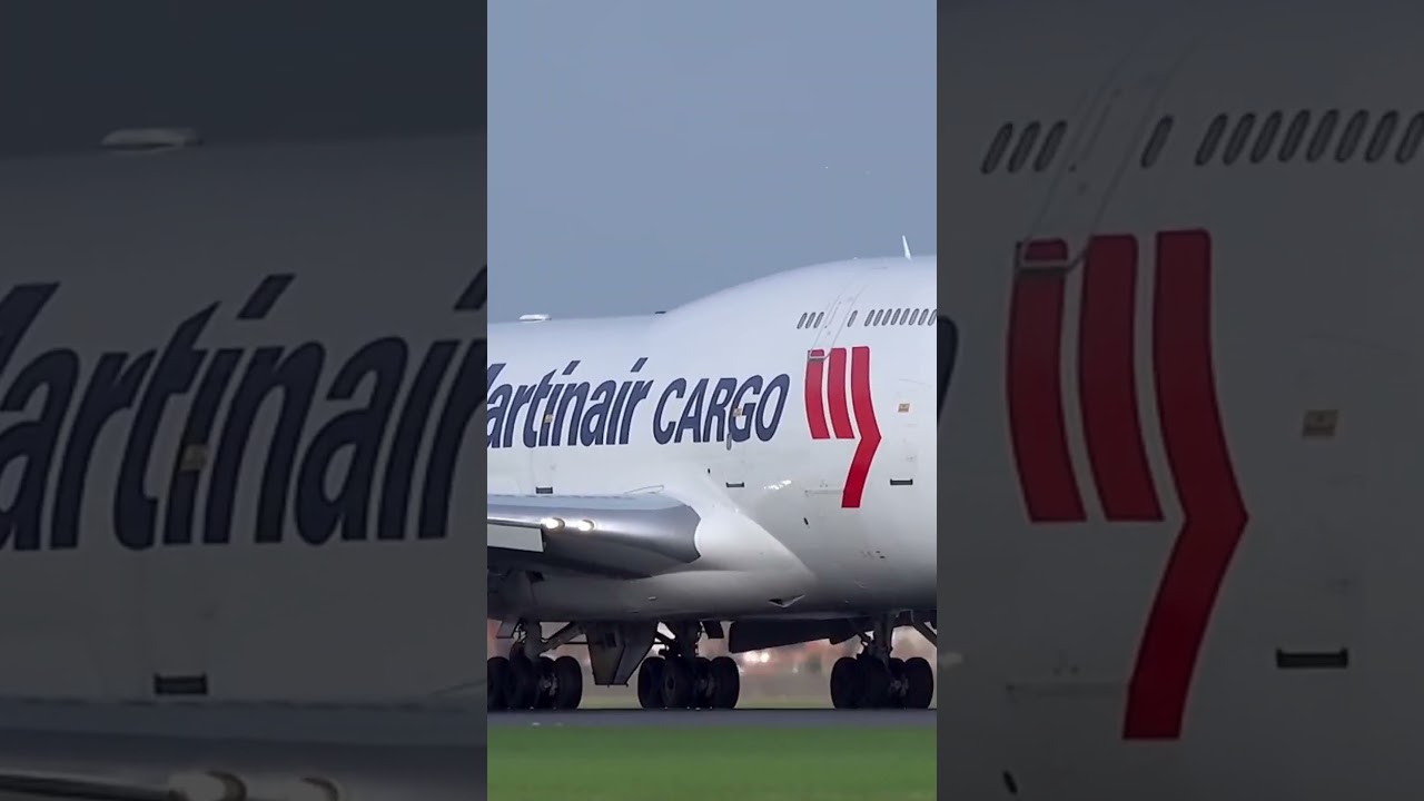 Pouso incr&iacute;vel! Boeing 747 cargueiro aterrissa suavemente com flaps no limite!